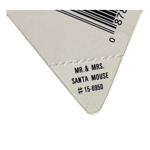 1986 Dakin Mr & Mrs Santa Mouse Plush Set w/ Original Tags Vintage Korea - Picture 8 of 16